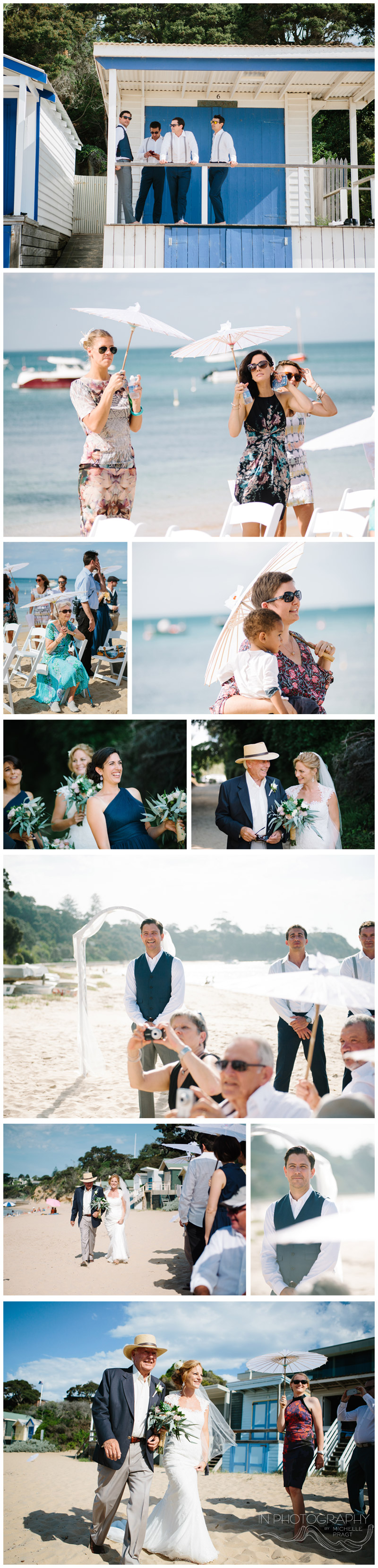 Portsea Beach wedding ceremony