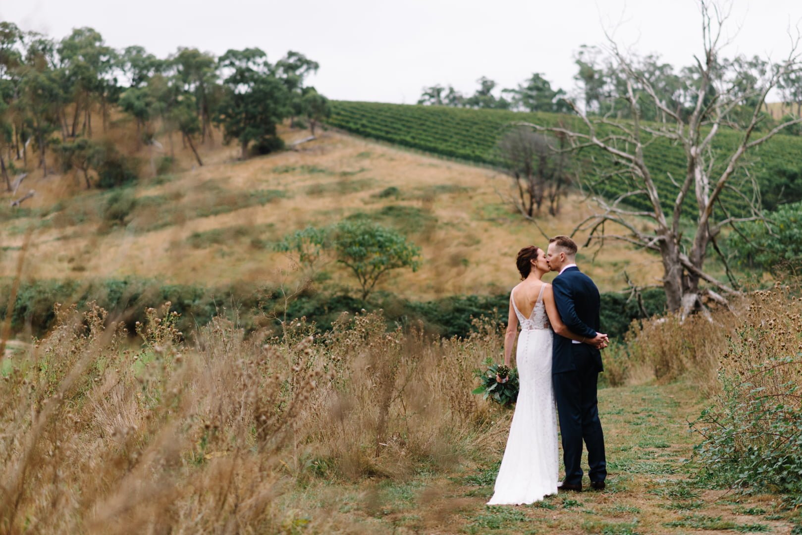 Australian country bride and groom by Michelle Pragt