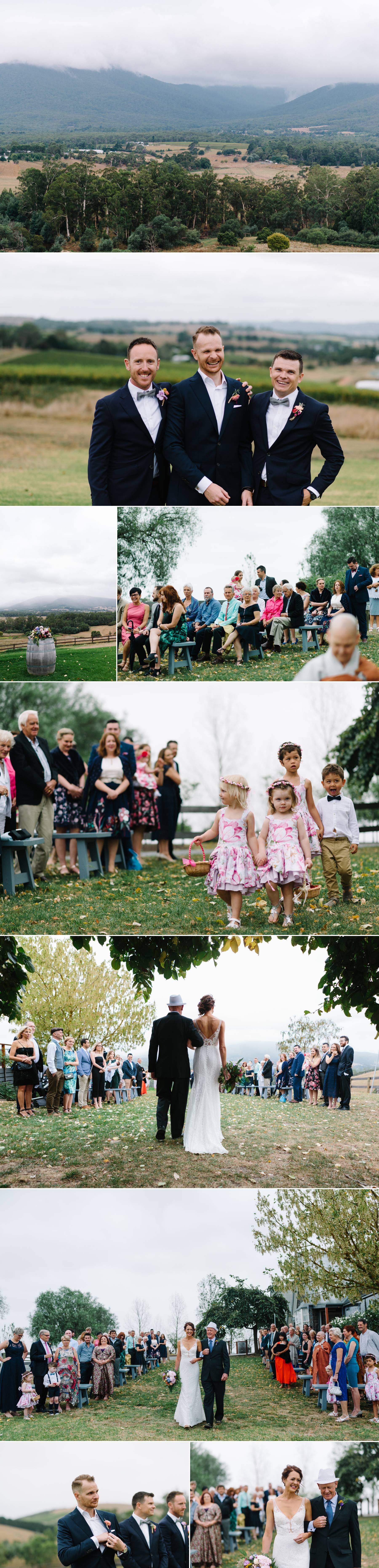 Rainy day wedding by Yarra Valley wedding photographer Michelle Pragt