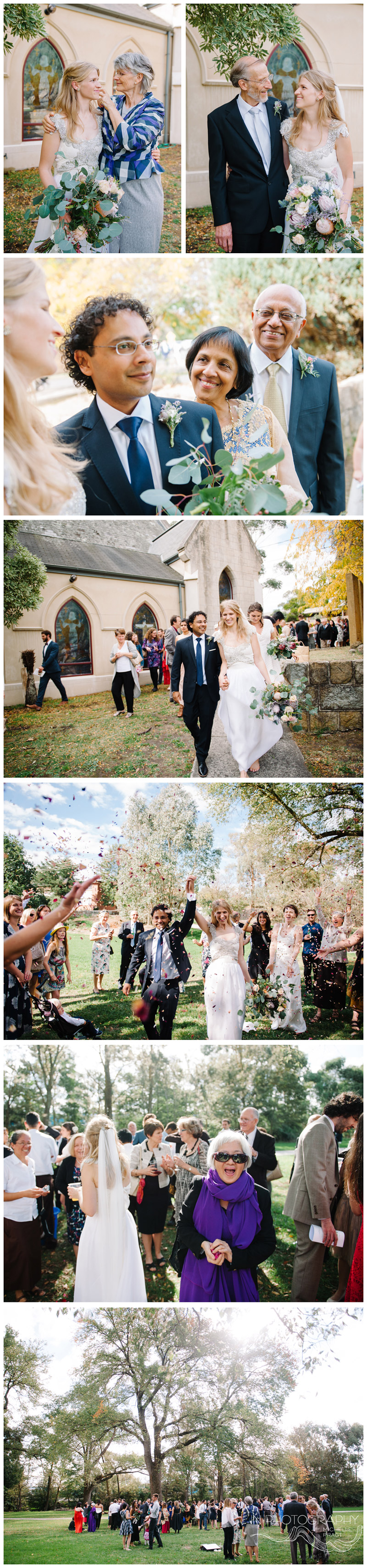 Yarra Valley garden wedding party